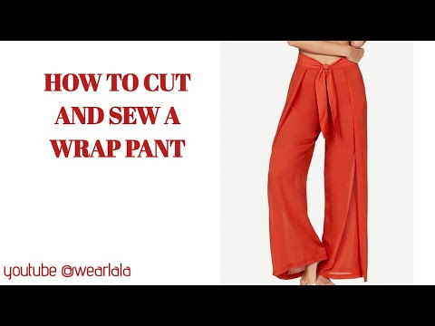 HOW MAKE A Wrap TROUSER. (convertable to a jumpsuit - YouTube