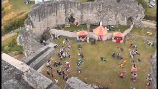 Escafeld Mediaeval Society and Conisbrough Castle, 23/7/22 (filmed from castle top and ground level)