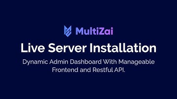 MULTIZAI - Dynamic Admin Dashboard With Manageable Frontend and Restful API.
