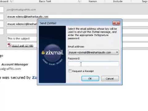 Send An Encrypted Message using the ZixMail Outlook Plugin