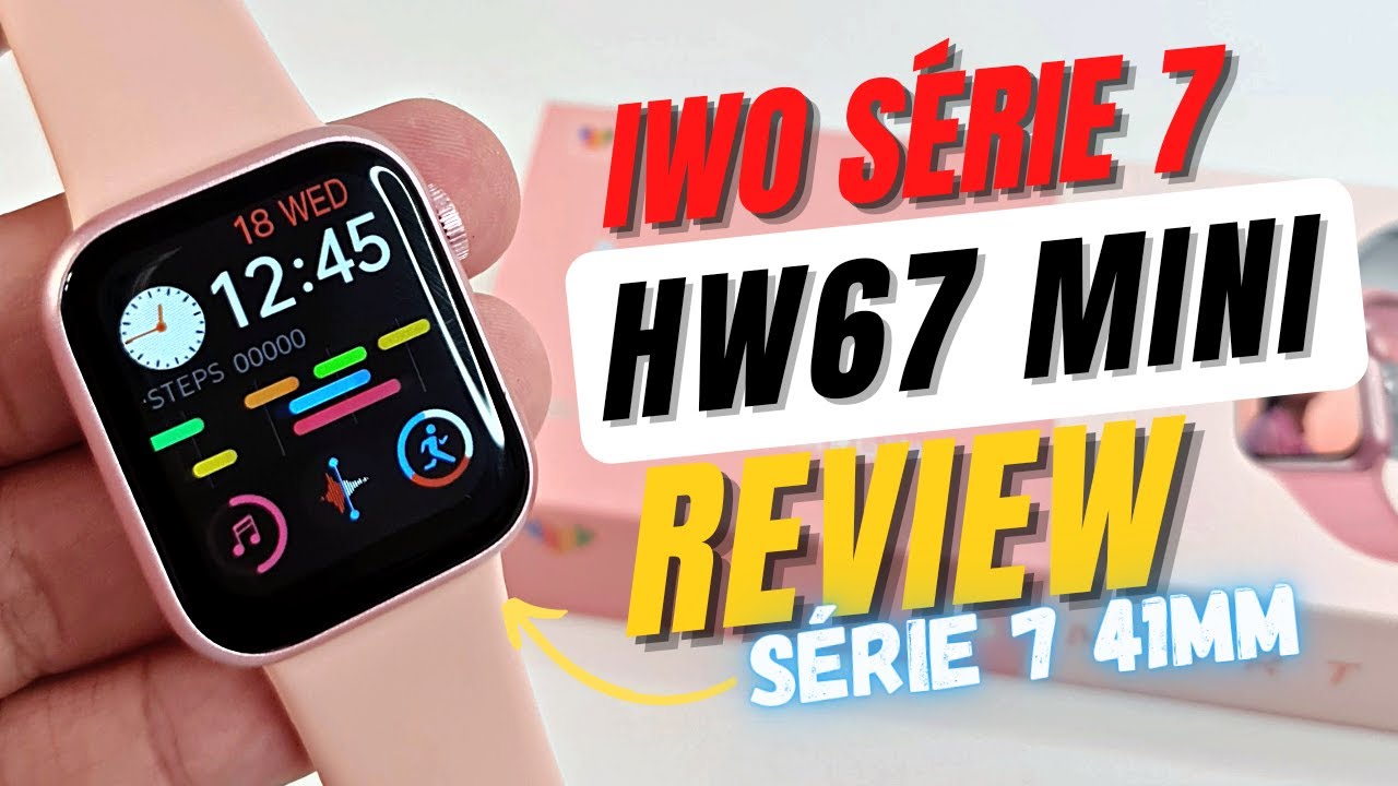 CHEGOU! HW67 Mini 41mm Série 7 - REVIEW e Unboxing COMPLETO, Melhor ...