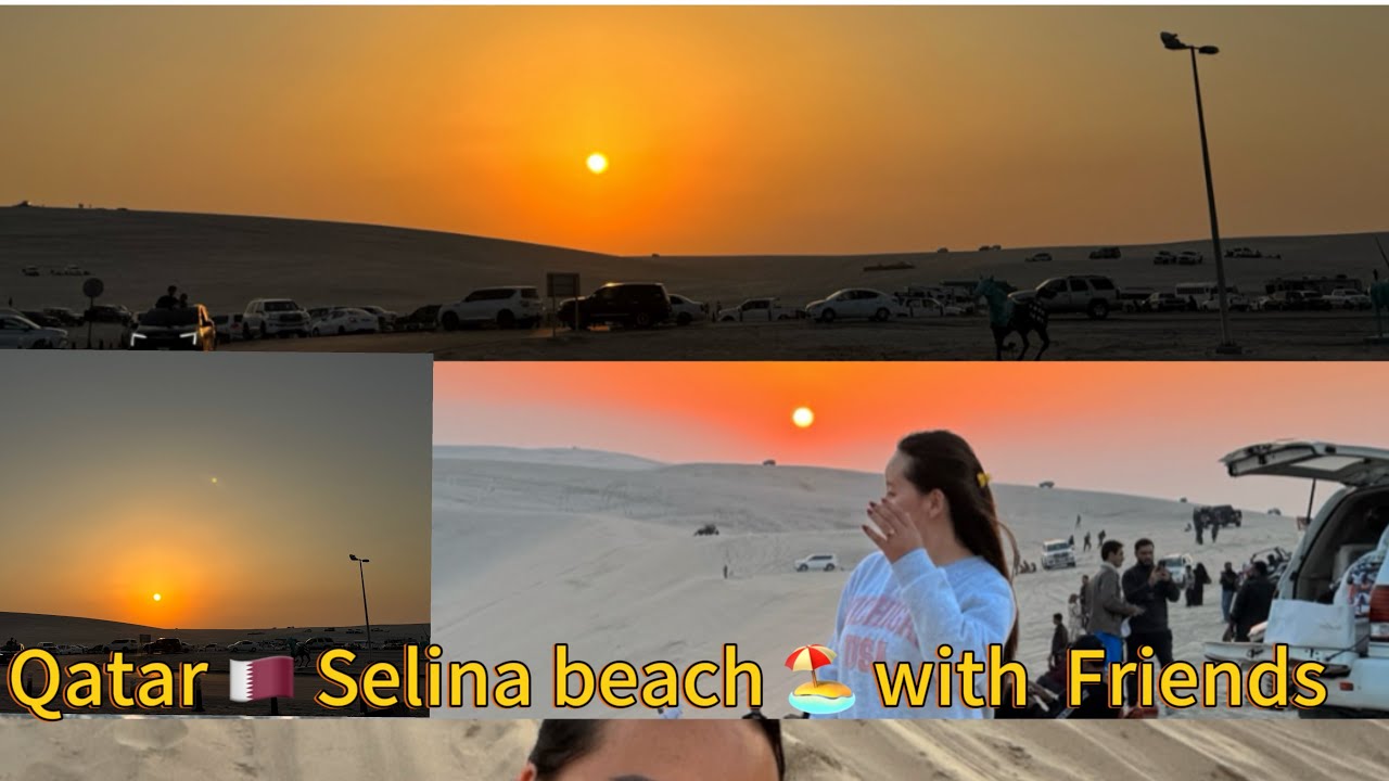 Saline Beach Vibes 🌊 Weekend in Qatar with Friends