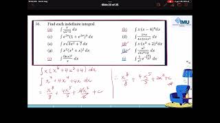 Integration Tutorial Q36 f and h