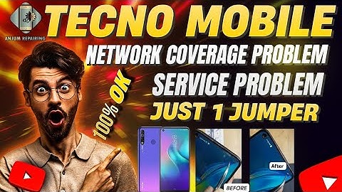 Tecno Camon12 Air No service 4G service problem Network Error⚠️Just 1 jumper All Problem Fixed😱ANJUM