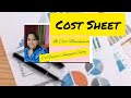 What is Cost Sheet?#cafinal #costmanagement #cma #cafinalstrategy#youtubevideo