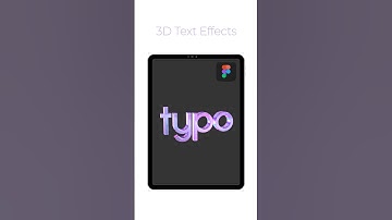 Figma 3D Text Effect Tutorial #figma #figmadesign #texteffect #ui #uidesign