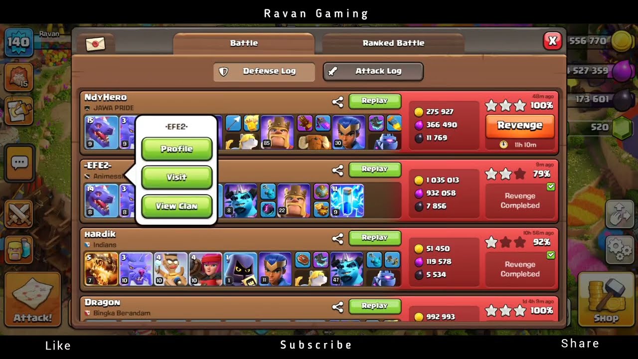 Revenge Successful 😃 Clash Of Clan/ Attack And Loot💰 Advice 💪 Attack Strategy @RAVANgaming-XY7 