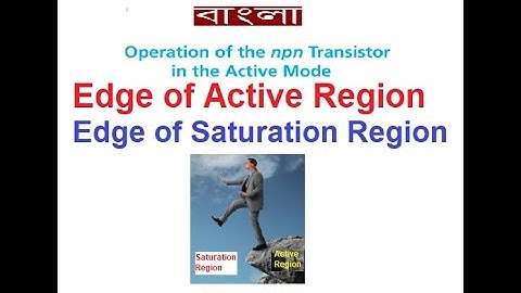 (B)EDC(S)EDC 6.1.2(3a) ||  Edge of Active Region || Operation of NPN Transistor in Active Region