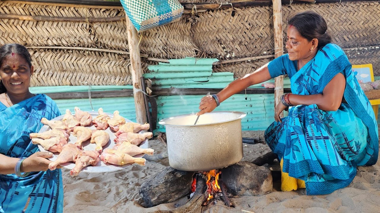 லெக் பீஸ்ல் செய்த பிரியாணி | மதினி சமையல்