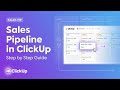 How to Create a Sales Pipeline in ClickUp | Step-by-Step Guide!