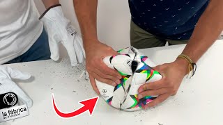 THIS IS WHAT A FOOTBALL IS MADE LIKE! 😰⚽ YOU WON'T BELIEVE WHAT HAPPENS! by La Fábrica de Inventos LlegaExperimentos 2,757 views 3 months ago 7 minutes, 42 seconds