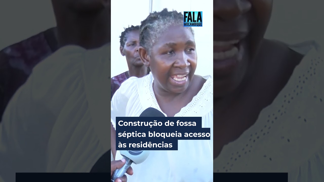 Construção de fossa séptica bloqueia acesso às residências na Munhava