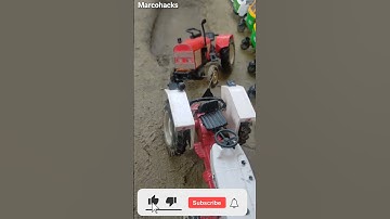 Diy tractor stuck in mud mini science project  || Diy tractor stuck ||#marcohacks