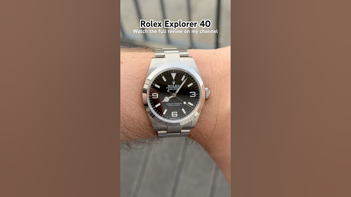 Rolex Explorer 40 (on 6.75"/17cm wrist)