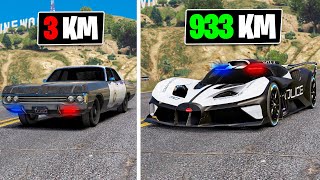 EVOLUI PARA CARRO DA POLÍCIA MAIS RÁPIDO DO GTA 5 screenshot 1