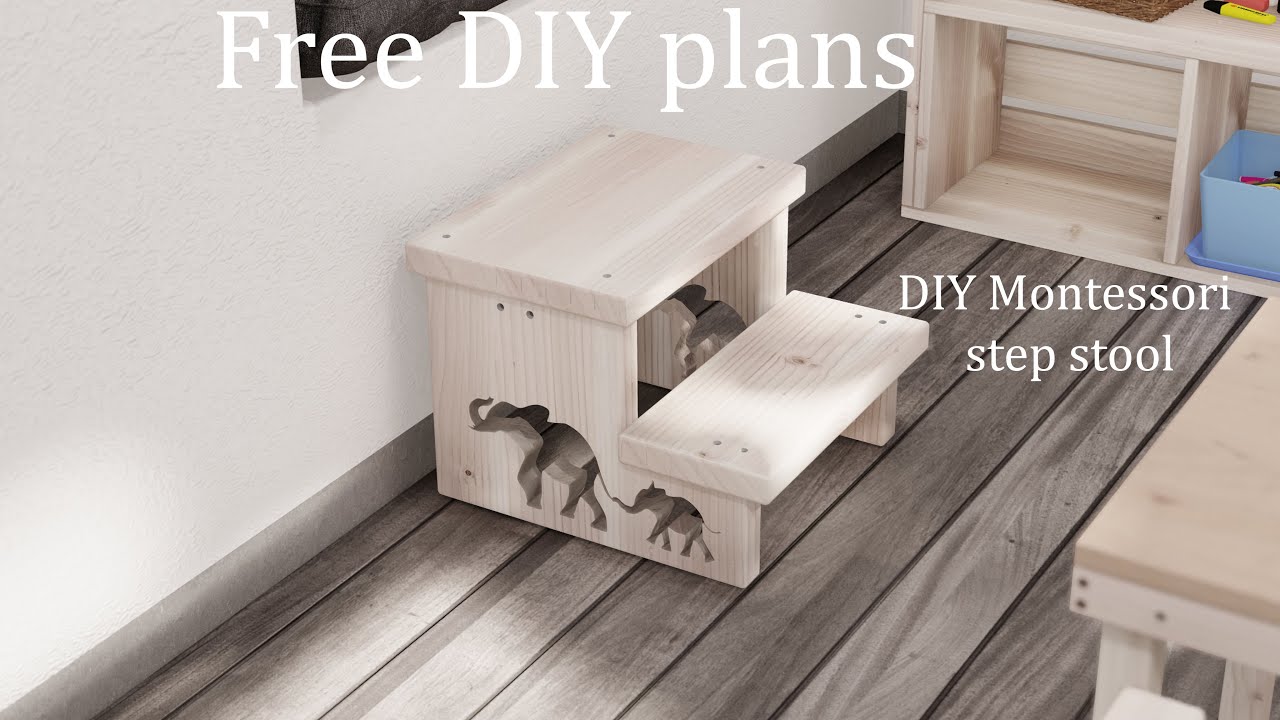 DIY Montessori step stool