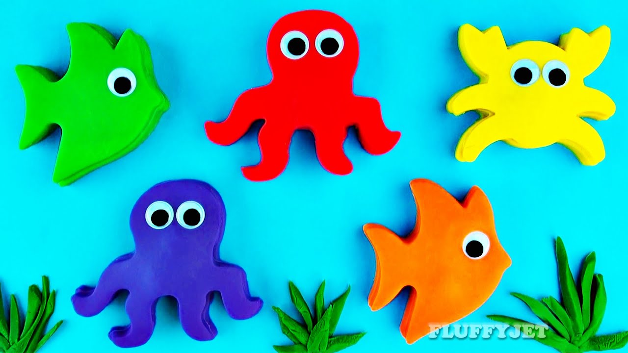 PlayDoh UndertheSea Surprise Eggs Inside Out Spongebob Squarepants