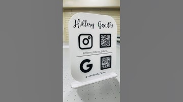 Premium Acrylic Lets Get Social Sign - Customise Acrylic Table Top for your QR-Code. #qrcode #ooclas