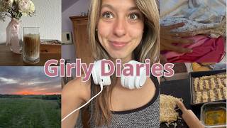 Girly Diaries: clothing haul, baking, nature walk, dialy routine, romanticizing life, cozy weened