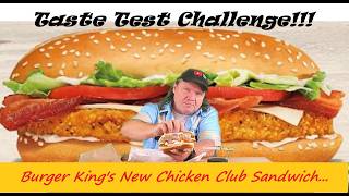 Burger Kings New Chicken Club Sandwich Taste Test  #burgerking #chicken