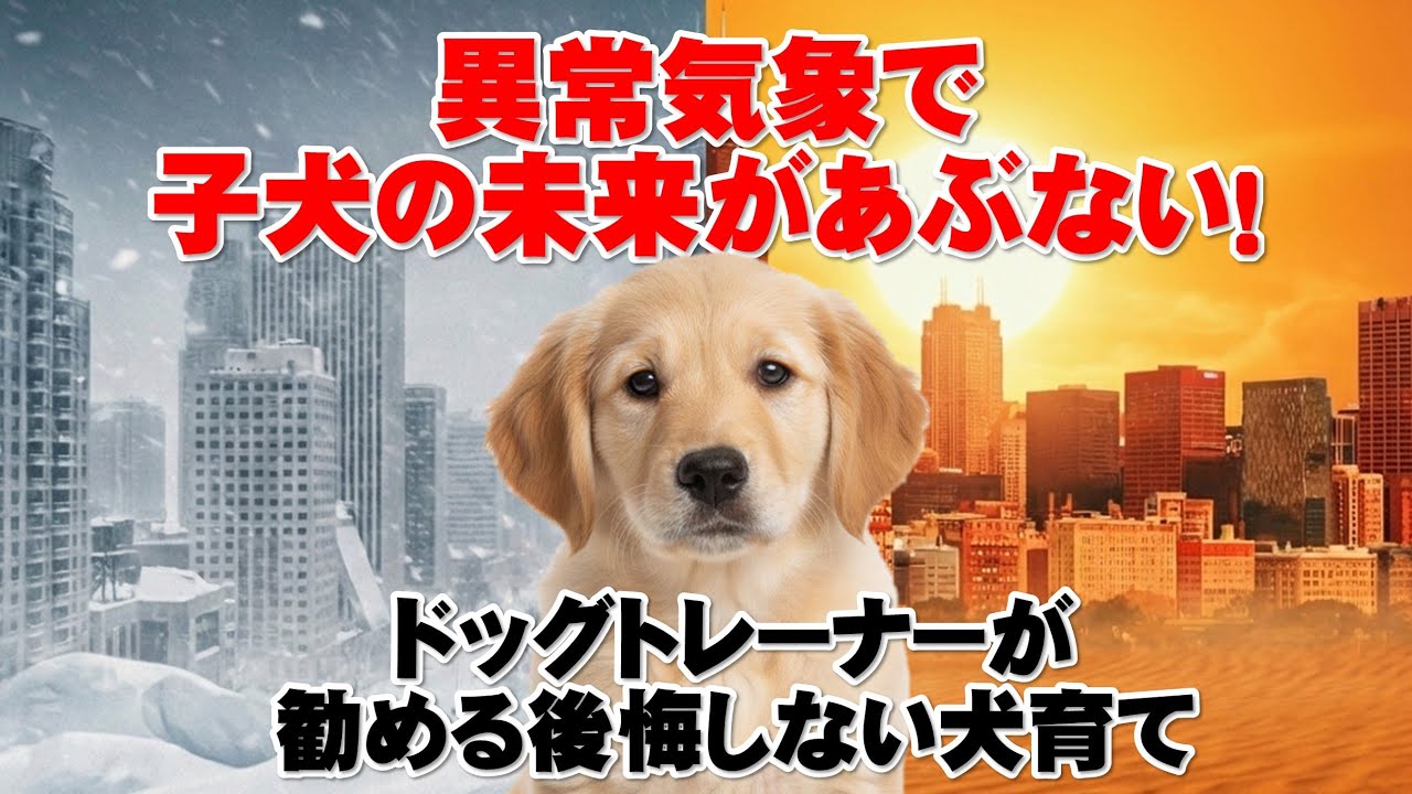【異常気象で子犬の未来があぶない】 ドッグトレーナーが勧める後悔しない犬育て　猛暑と極寒で「こんなずじゃなかった！」が急増中