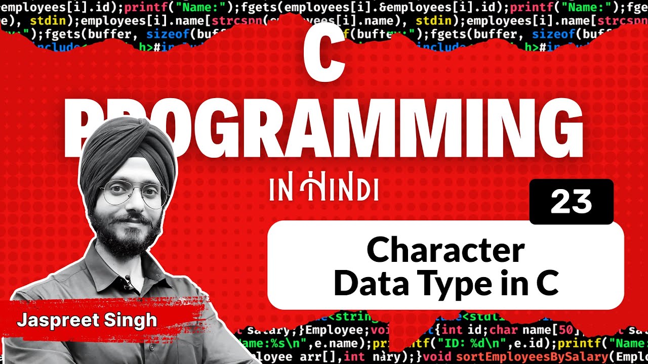 Character Data Type in C - YouTube