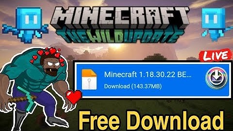 HOW TO DOWNLOAD MINECRAFT 1.18.30.22 OFFICIAL VERSION |playing live in 1.18.30.22 official version|