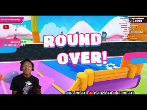 IShowSpeed *RAGE QUITS* on Fall Guys and smells his Dogs Ass! 😂