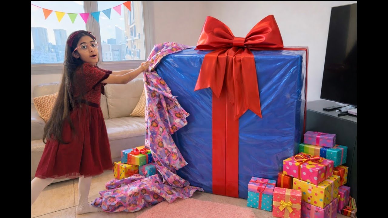 What’s Inside This GIANT Gift? 😱🎁 | Mehrmah’s Birthday Surprise Day