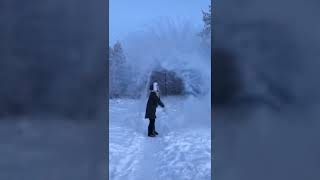 -60C hot water firework Yakutia