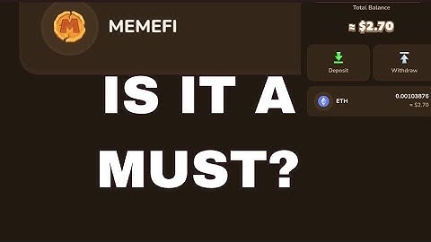 IS IT A MUST TO DO TON TRANSACTION ON MEMEFI PLATFORM?