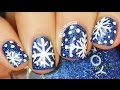 How To Draw Snowflake Nail Art Freehand (SUPER EASY!!)  || KELLI MARISSA