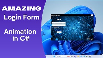 Create an Amazing Animated UI Modern Login Form in C# Visual Studio