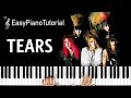 Tears x japan  piano tutorial  free sheet music