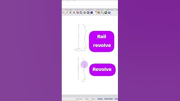 Revolve and Rail Revolve commands in Rhino. #Rhino3D #Revolve #3DModeling