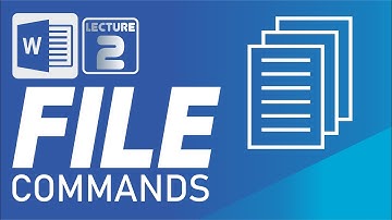 Lecture 2 | Microsoft Word | File Commands Ms-Word | Taj Institute | Urdu | Hindi