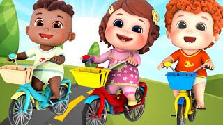 Bike Race Song | Blue Fish  Nursery Rhymes &amp; Kids Songs | 4k Videos