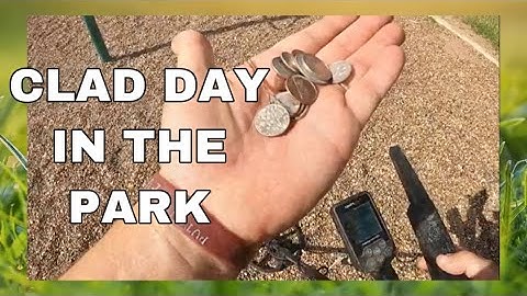 Park Metal Detecting Nokta Makro Simplex . NOTHING  BUT CLAD and a  FUN TIME