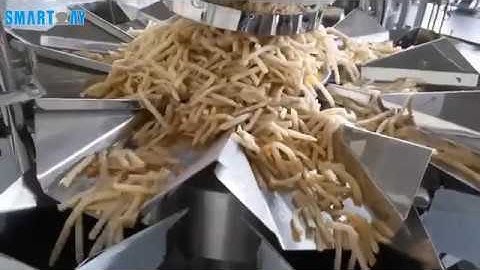 Smart Weigh-2 5L 10 Head Multihead Weigher 420VFFS for 100g French fries