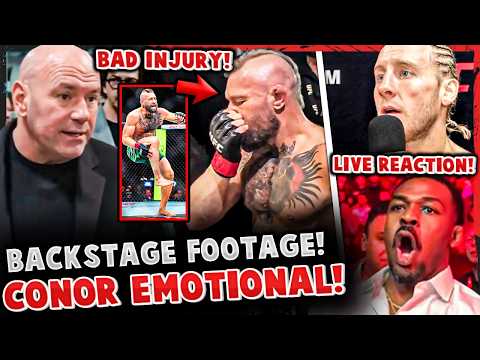 Conor McGregor EMOTIONAL BACKSTAGE FOOTAGE after TKO LOSS to Max Holloway! *SEVERE INJURY!* UFC 329