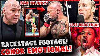Conor McGregor EMOTIONAL BACKSTAGE FOOTAGE after TKO LOSS to Max Holloway! *SEVERE INJURY!* UFC 329