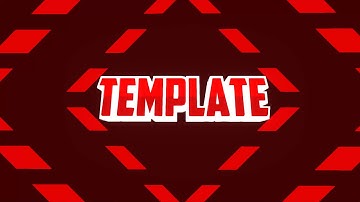 Red 2D  intro template free to use