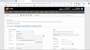 Webx ECommerce | Video # 13 | How to display message against the product price.