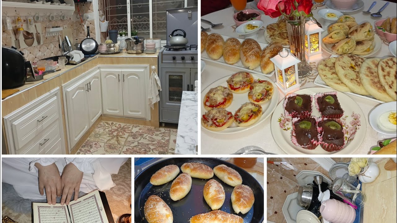 روتين من نوع آخر💪 كيفاش توفقي مابين تحضير مائدة الإفطار😋 وتنظيف البيت✨ بلا متهملي العبادات🤲