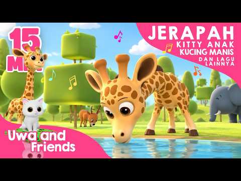 The Giraffe, Kitty the Sweet Kitten, and More - 15 Minute Nursery Rhymes Compilation for Toddlers