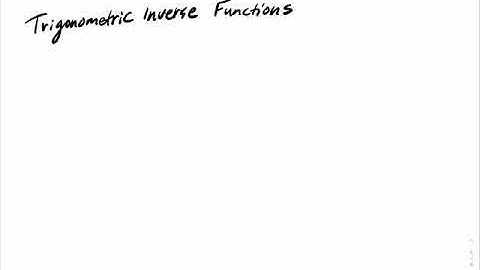 6.1.7 Anti-Derivative Rules From Inverse Trigonometric Functions: arcsin(x), arcsec(x) & arctan(x)