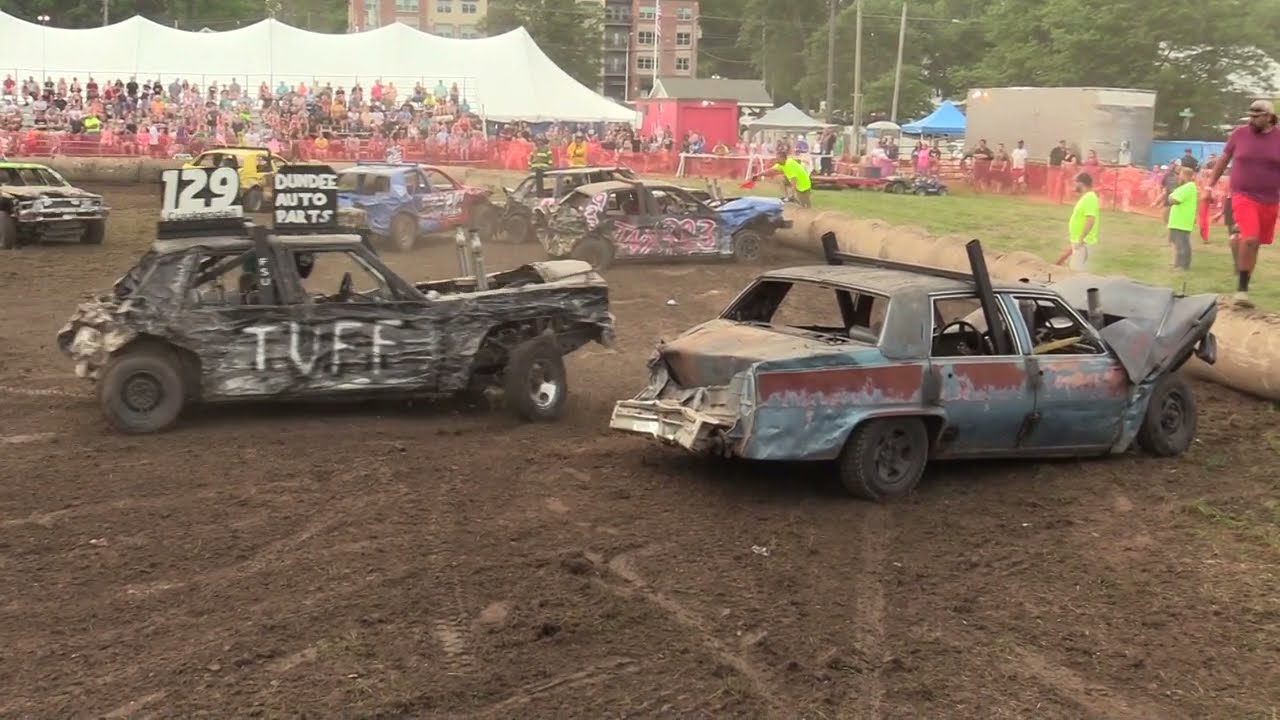 Red Cedar Jubilee Night Of Destruction 2022  Big Car  Derby Heat (6-25-2022) Williamston,Michigan