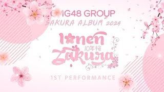 OMG48 GROUP Sakura Album 2024 『 10nen Zakura 』 First Performance at OMG48 Theater