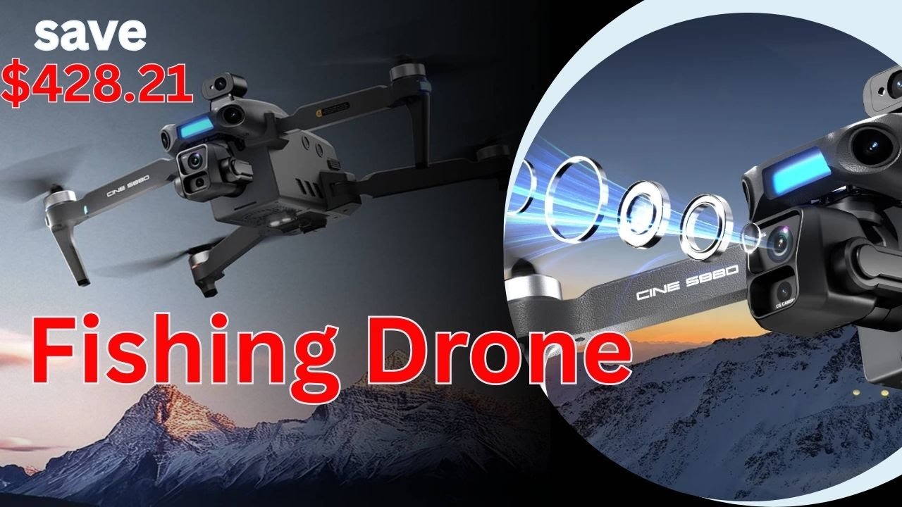 S880 Fishing Drone 🎣 | 8K Camera Drone with 20KM Range, GPS