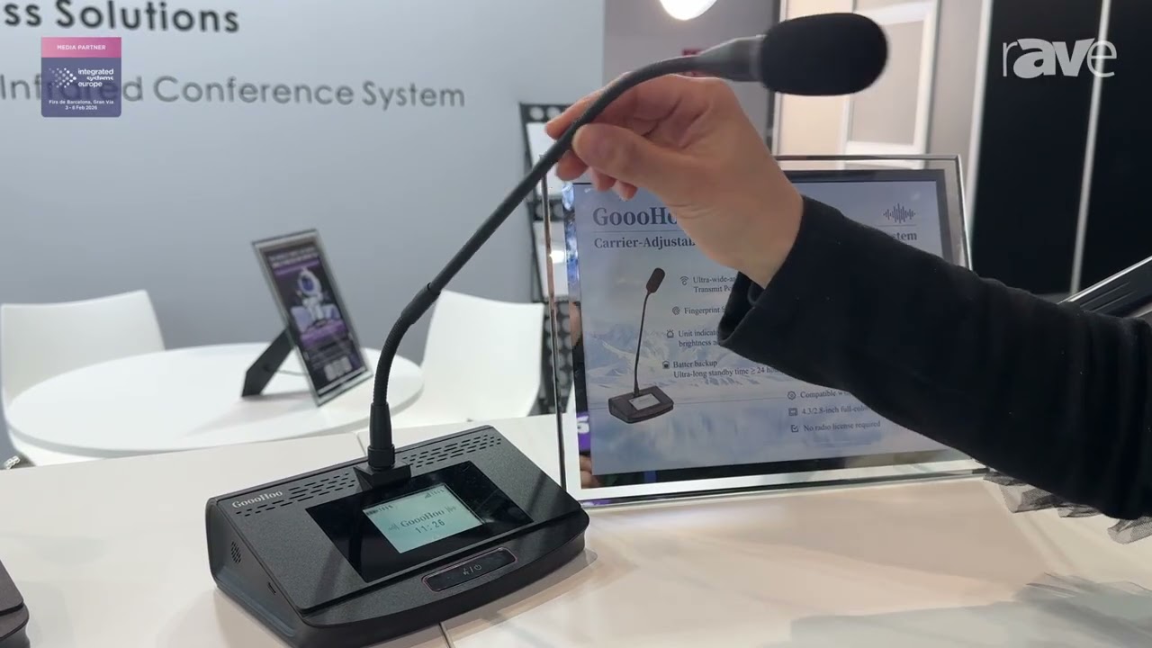 ISE 2026: GoooHoo Shows Carrier-Adjustable Infrared Wireless Conference System